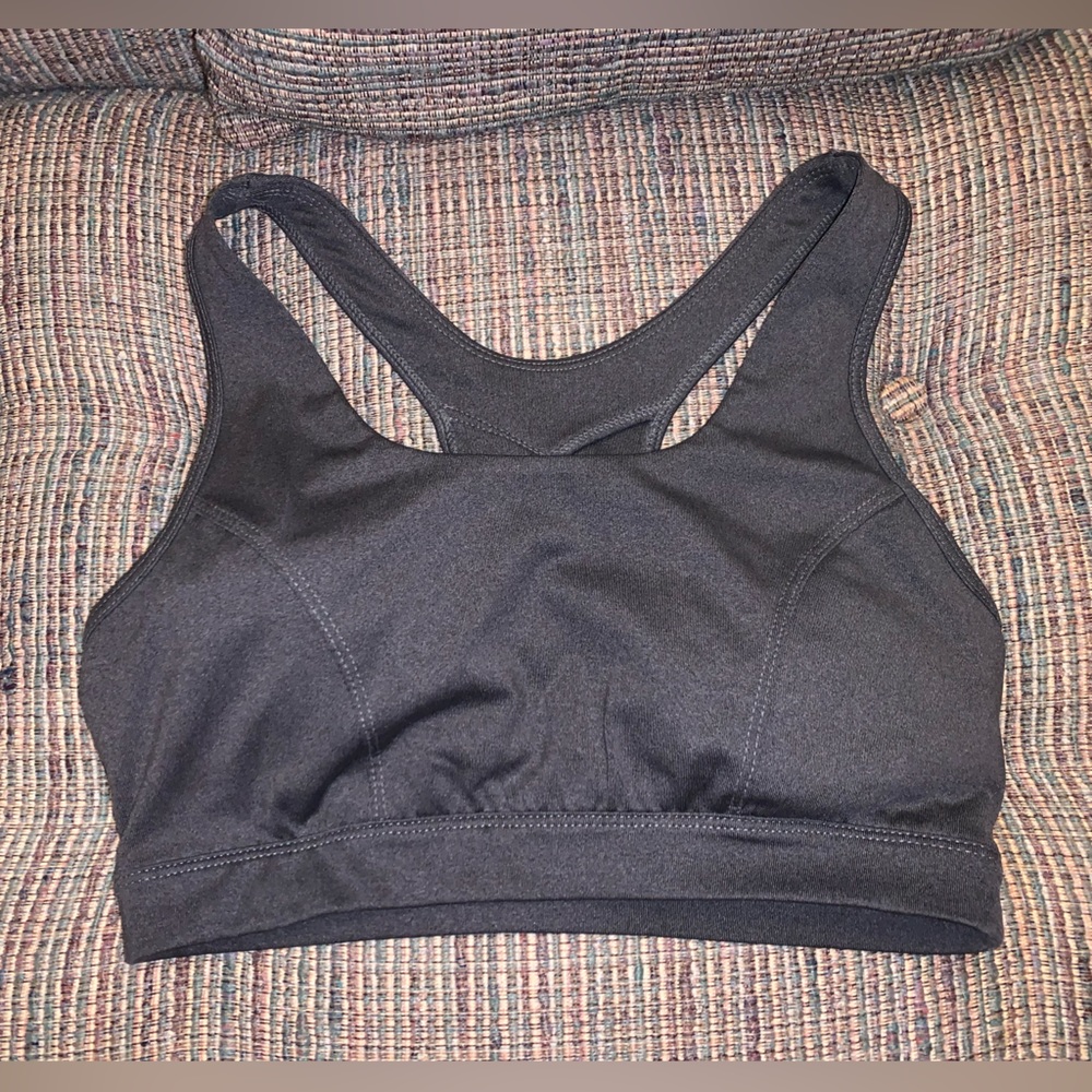 Medium Gray Sports Bra Medium Support